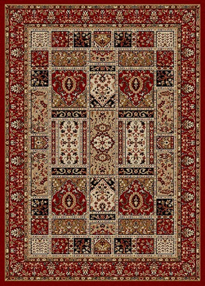 Caixas vermelhas Radici 10x13 tijolos patchwork borda 1834 - abril 9' 10" x 12' 10" - Imagem 1 de 1