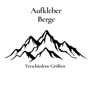Aufkleber Berge Folie Mountain Wohnmobil Van Aufkleber 25 x 7,7 cm - Bild 1 von 3