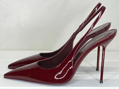 Paris Texas Womens Lidia Slingback Heels Size 9 Patent Leather Stiletto Slip-On - Image 1 of 4