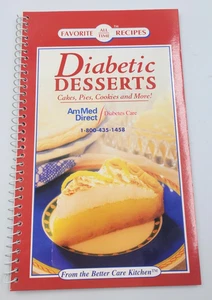 Diabetic Desserts Cookbook Favorite Recipes Spiral Bound AmMed Direct - Imagen 1 de 13