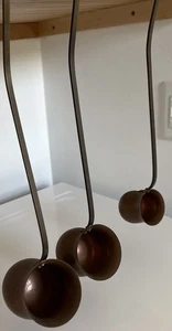Juego de 3 cucharones victorianos de cobre y latón Spirit ron de whisky y brandy - Imagen 1 de 16