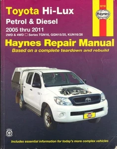 TOYOTA HILUX PICK UP,MK7 3.0 D-4D,2WD,4WD INVINCIBLE HAYNES MANUAL 2005-2011 - Picture 1 of 1