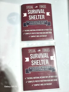 Coperte Survival Shelter usate dalle forze speciali statunitensi - Foto 1 di 2