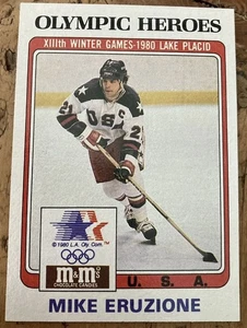 1983 TOPPS M&MS OLYMPIC HEROES #13 MIKE ERUZIONE 1980 GOLD MEDAL - Picture 1 of 2
