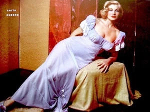Anita Ekberg 1953 Vintage Pinup Litho Joy Lansing Ab Lane Cleo Moore Photo COA - Picture 1 of 10