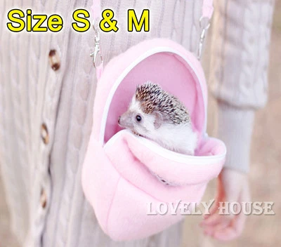 LOVELY HOUSE DESIGN Rat Hamster Chinchilla Rabbit Ferret Hedgehog Outgoing Packet Bag Hanging Bed
