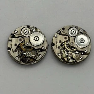 Vintage 2 x Breguet HSBG Swiss Made Handaufzug Uhrwerk TEILE REPARATUR - Bild 1 von 7