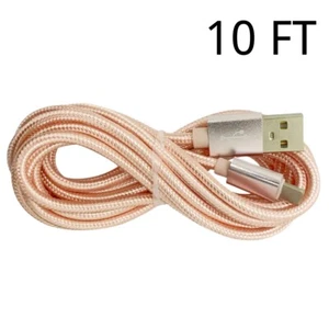 Heavy Duty USB Charging Cord Fast Charger Cable For iPhone 14 13 12 11 Pro Max X - Picture 1 of 12