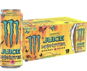 Monster Energy Juice Khaotic Tropical Orange, Energy Drink, 16 Unzen, 15er-Pack - Bild 1 von 6