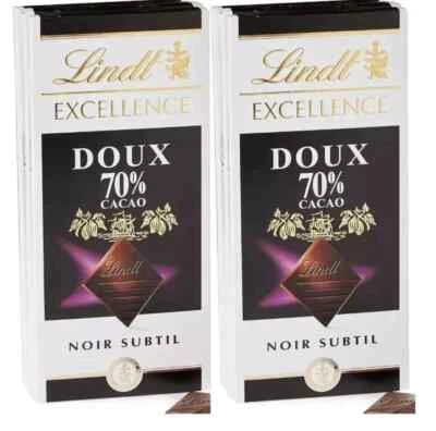 Lindt Excellence темный 70% мягкий 100 г x 2 упаковки, Бесплатная доставка по всему миру - Изображение 1 из 4