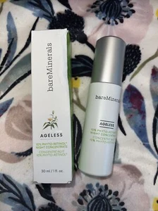BARE MINERALS AGELESS 10% FITORETINOLO CONCENTRATO NOTTE (formato completo/1 oncia/nuovo con scatola) - Foto 1 di 4