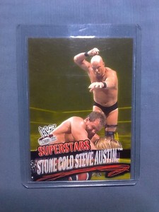2001 FLEER WWF WRESTLEMANIA WRESTLING SUPERSTARS STONE COLD STEVE AUSTIN #52