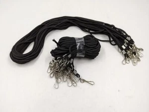 New Mifflin 36” Black Lanyard – Lot of 35 – ID Name Badge Holder – Cord only - Picture 1 of 3
