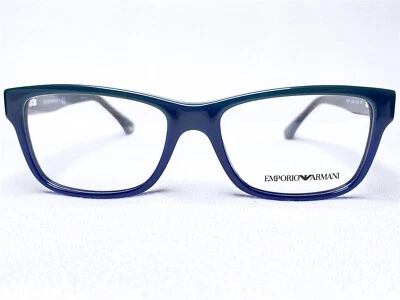 NUEVO Emporio Armani EA3051 5349 Mujer Verde/Azul/Negro Monturas de Anteojos 51/16 Foto 1 de 4