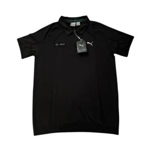 Mercedes AMG Petronas F1 Polo Shirt Puma 37.5 Technology Black - M - Picture 1 of 11