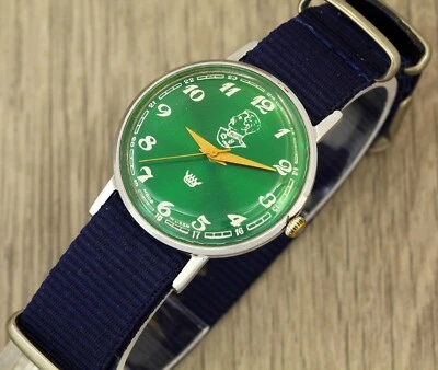 RARO USSR Reloj Mecánico Hombre Luch 2209 - Esfera Verde Con Joseph Stalin Foto 1 de 4