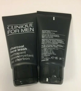 Lot of 2 Clinique For Men Charcoal Face Wash 1.7oz/50ml each deep-pore clean 100 - Picture 1 of 1
