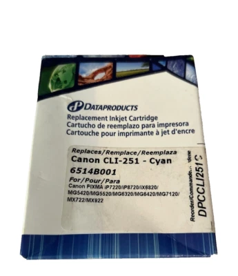 Dataproducts DPCCLI251C Replacement Inkjet Cartridge for CLI-251 CYAN - Image 1 of 4