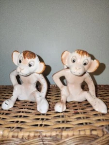 Vintage Keramik Funky Affe Salz und Pfeffer Shaker - Bild 1 von 7