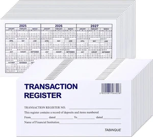 24 Easy Read Checkbook Registers for Personal Checkbook with Free Shipping US - Picture 1 of 5