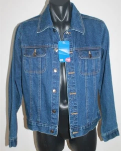 Vintage AFL North Melbourne Kangaroos Football Denim Jacket Women's Large BNWT - Picture 1 of 7