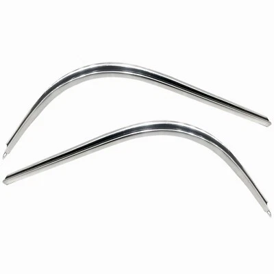 1966 Chevy Impala Trunk To Quarter Corner Moldings Tail Light Wrap Around Pair - Imagem 1 de 4