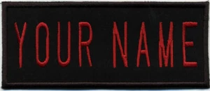 Custom Iron-On Ghostbusters 2 Style Embroidered Name Tag Patch - "YOUR NAME" - Picture 1 of 3