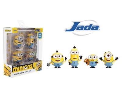 JUEGO DE 4 FIGURAS FUNDIDAS A PRESIÓN "MINIONS" FIGURAS DE METAL DE JADA 35714 Foto 1 de 4