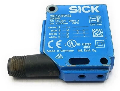 SICK WTF12-3P2431 Photoelectric Proximity Sensor - Image 1 of 4