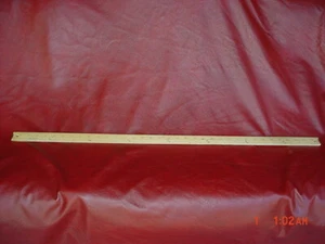65 SQ FT MOORE GILES SALVADOR DEEP RUBY TOP GRAIN COWHIDE LEATHER UPHOLSTERY - Picture 1 of 5