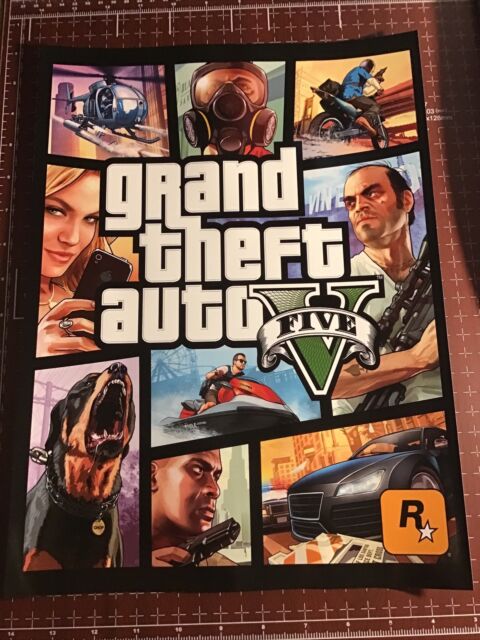 Grand Theft Auto 5 Los Santos County Map 18x28 (45cm/70cm) Poster