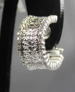 $5,940 ITALY Roberto Coin Diamond 18K WHITE GOLD Earring Women Lady Gift NEW - Picture 1 of 12