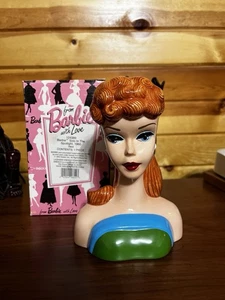 Vintage 1994 Enesco Mattel Barbie Solo in Spotlight Lady Head Vase New in Box - Picture 1 of 6
