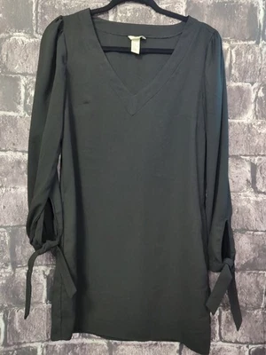 Vestido Pullover H&M Negro Corte Recto Manga Larga Talla 6 ¡EXCELENTE ESTADO USADO! Foto 1 de 4