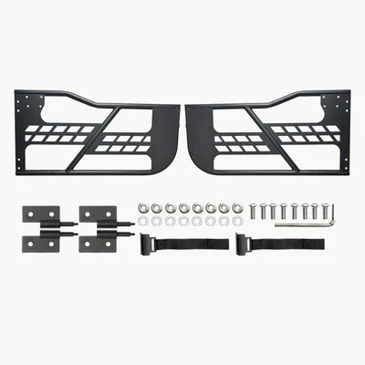 2pcs Off Road Tubular Doors Half Tube Door Guards for 2007-2018 Jeep Wrangler JK Foto 1 de 4