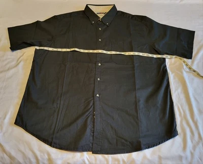 Jerzees Men's Sz XXL Black Button Up Dress/Casual Shirt NWT - Image 1 of 4