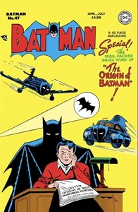 BATMAN #47 FACSIMILE EDITION (2025)ORIGIN OF BATMAN, CATWOMAN, BOB KANE, DC, NM - Picture 1 of 1