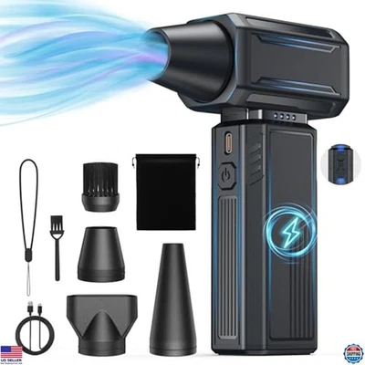 Cordless Compressed Air Duster 200000RPM Mini Blower for Keyboard & Car Cleaning - Image 1 of 4