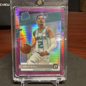 2020-21 Panini Donruss Optic - Rated Rookie LaMelo Ball #153 Hyper Pink Prizm RC - Picture 1 of 4