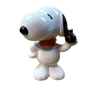 Snoopy Ceramic Figurine Shoe Shine Kit Museum Japan Limited Rare Collectible - Picture 1 of 10