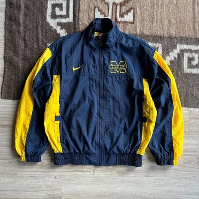 Vintage Nike Team Sports Michigan Wolverines Men’s Track Jacket Size L - Image 1 of 4