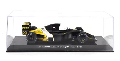 MODELLINO AUTO STATICO CENTAURIA MINARDI F1 M191 1991 MARTINI VETRINA SCALA 1/24 - Immagine 1 di 4
