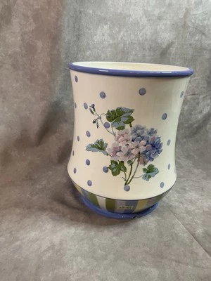 Cesta de residuos de lunares Waverly Blossom Hill Foto 1 de 4