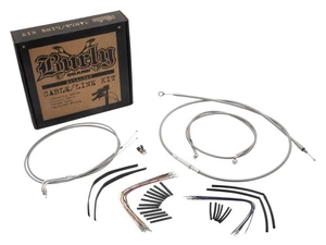 Burly Brand B30-1301 Cable and Brake Line Kit - Stainless Braid - Foto 1 di 3