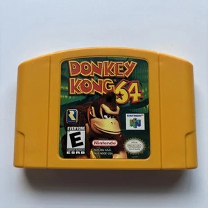 Carro Donkey Kong 64 Nintendo 64 N64 Auténtico Limpio Probado DK64 Amarillo Fabricante de Equipo Original - Imagen 1 de 10
