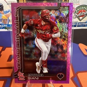 2025 Topps Serie 1 - Michael Siani Pink Foil #289 STL CARDINALS BASEBALL MLB - Foto 1 di 10