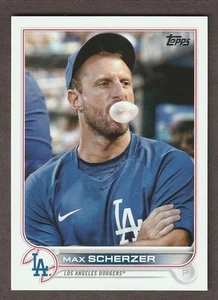 2022 Topps Series 1 #310 Max Scherzer SP Image Variation Los Angeles Dodgers - Picture 1 of 2
