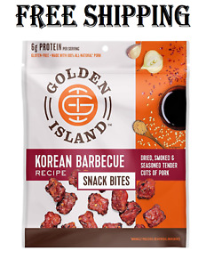 Golden Island Korean Barbecue Pork Snack Bites – Gluten Free Protein Snack, Kore