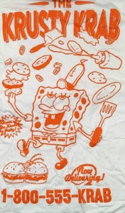Camiseta Nickelodeon Bob Esponja Pantalones Cuadrados "The Krusty Krab" Pequeña Uni Blanca - Imagen 1 de 3
