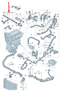 Volkswagen Sharan 7M Coolant Pants 7M3122073AT NEW GENUINE - Picture 1 of 1